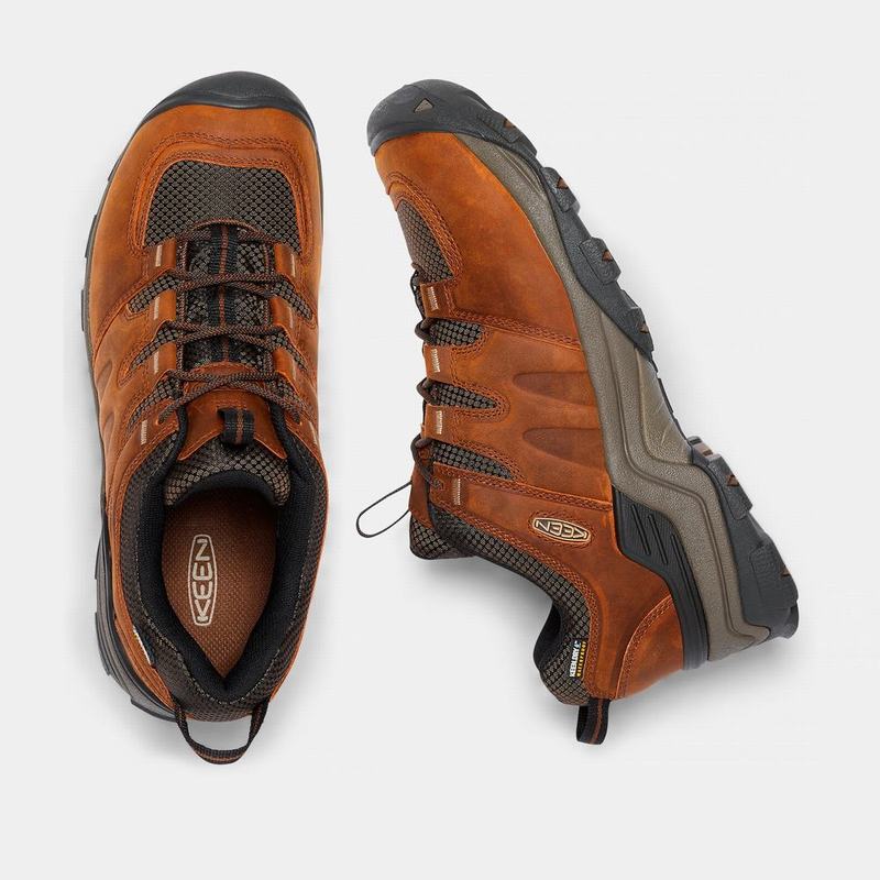 Keen Gypsum II Waterproof Mens Hiking Shoes Brown/Black Stockists NZ (7493-BSUJQ)